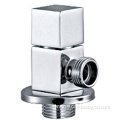 Single lever faucet angle valve with bubbler